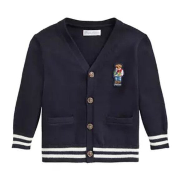 Ralph Lauren Childrenswear Baby Boys Polo Bear Cotton Card - Picture 1 of 7